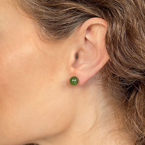 Jade Ball Studs