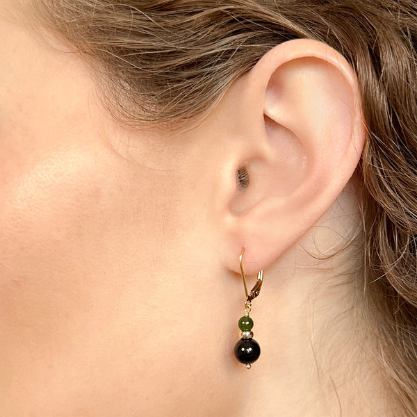 Onyx Patchwork Earrings