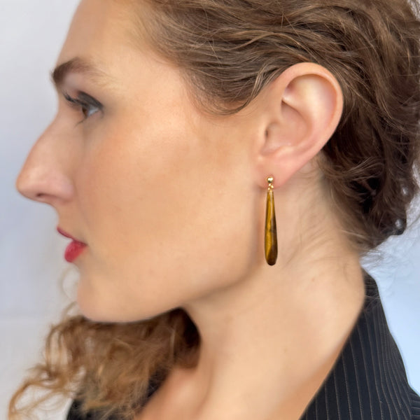 Tiger's Eye Swing Earrings