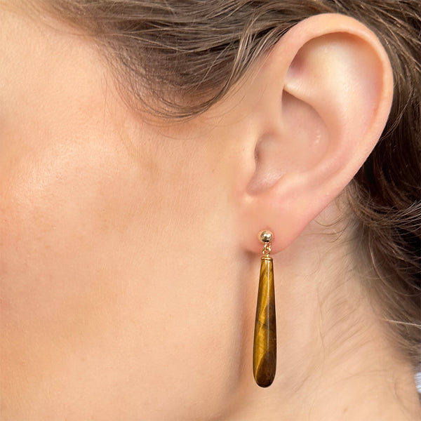 Tiger's Eye Swing Earrings