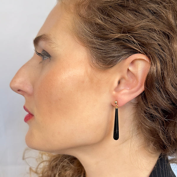 Onyx Swing Earrings