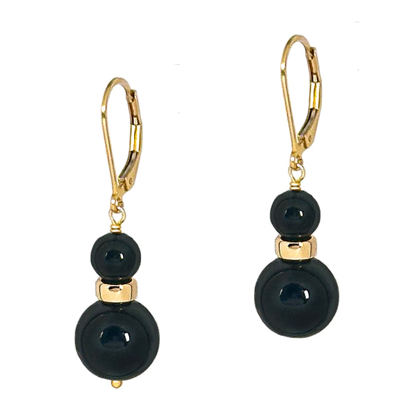 Black Onyx Balance Earrings