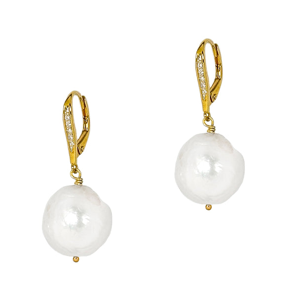 Elodie Baroque Pearl Earrings