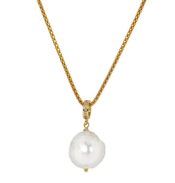 Elodie Baroque Pearl Pendant