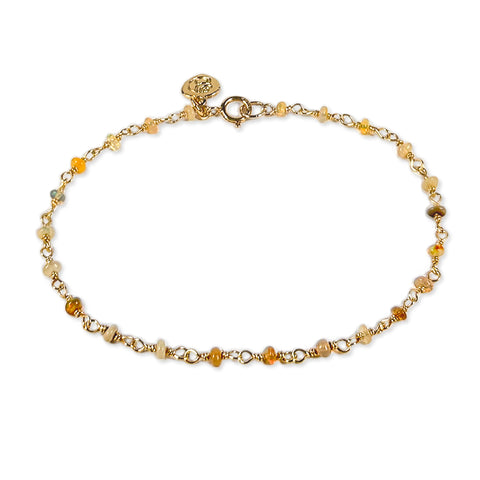 Opal Rosary Chain Bracelet