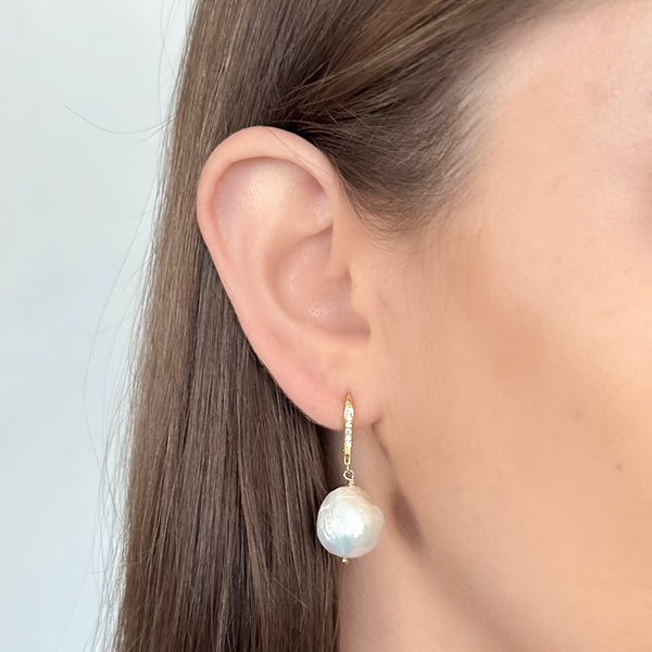 Elodie Baroque Pearl Earrings