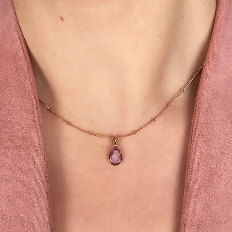 Amethyst Love Language Pendant