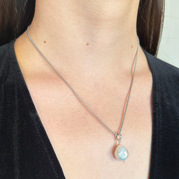 Elodie Baroque Pearl Pendant