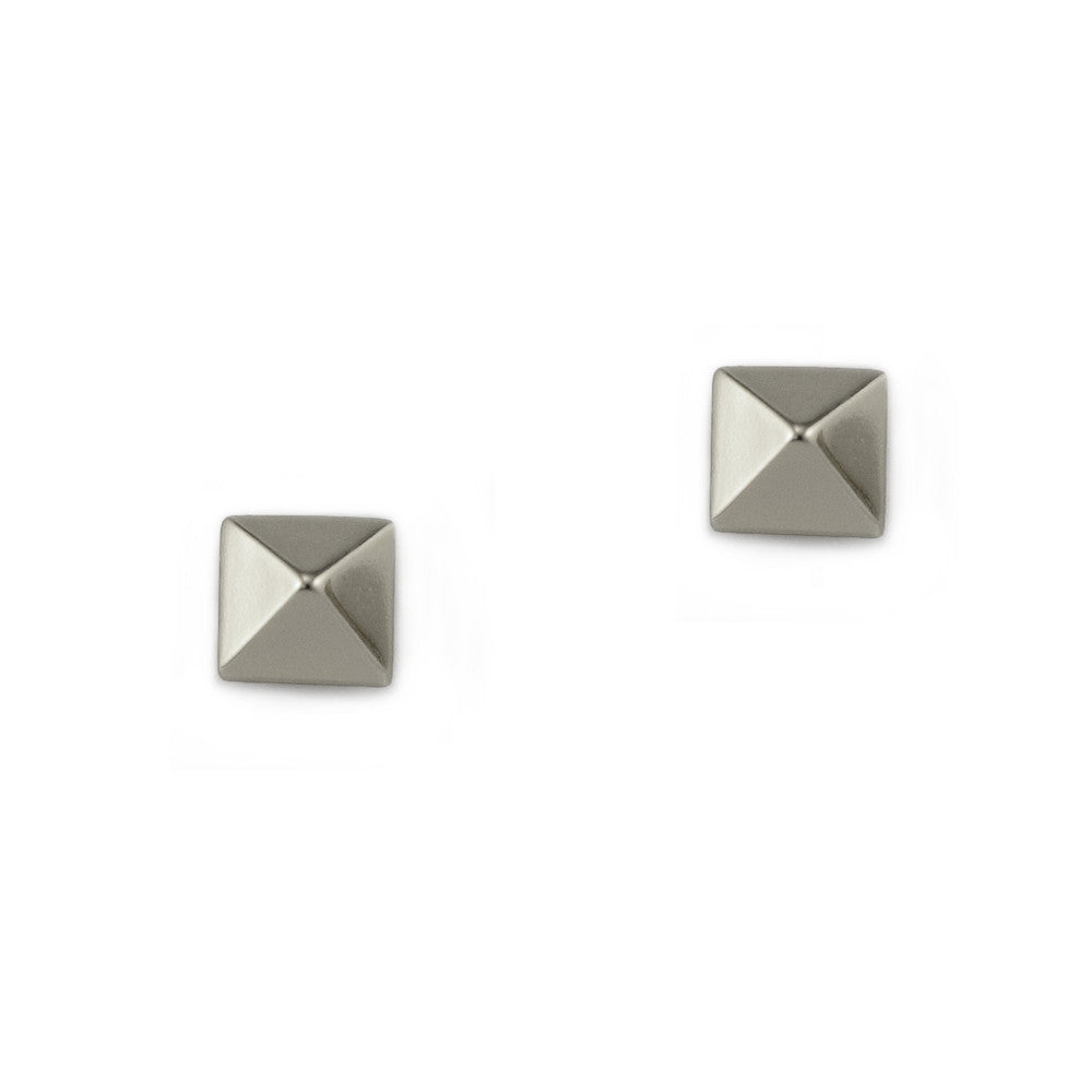 Bloomingdale's Sterling Silver Pyramid Studs - 100% Exclusive
