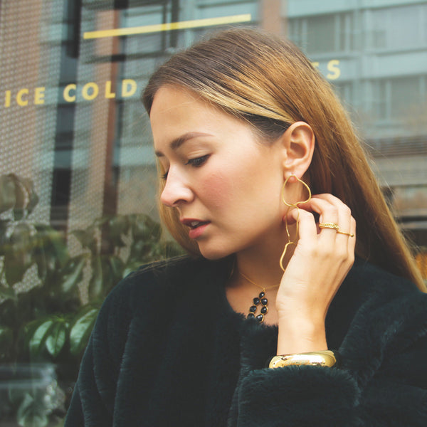 Gold Cloud Earrings